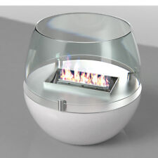 [412988] Tischfeuer | Ø180mm | Weiß | Tischkamin Dekofeuer Glaskamin