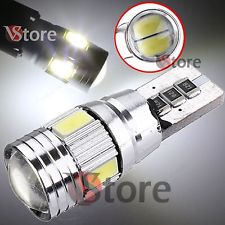 2 LAMPADINE AUTO T10  W5W 6 LED 5630 CANBUS NO ERRORE LUCE POSIZIONE BIANCA HID