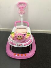 Baby Walker First Steps Activity Bouncer Musical Toys Push Along PINK BNIB