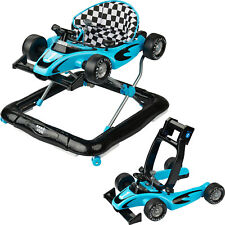 ib style® Little Racer 2en1  Trotteur Marcheur Apprentissage de Marche  BLEU 