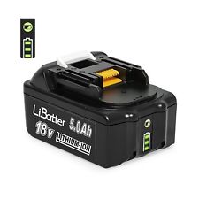 18V 5.0Ah/5000mAh Lithium-Ion Ersatzakku für Makita B1850 LXT400 BL1830 BL1815