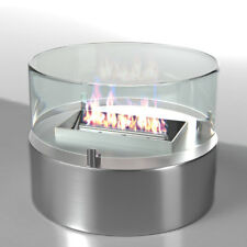 [413015] Tischfeuer | Ø180mm | Silber | Tischkamin Dekofeuer Glaskamin