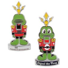 % Groundspeak Geocoin Nussknacker Signal the Frog Geocaching %