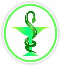 1x STICKER Caducee Pharmacie Medical Autocollant neuf