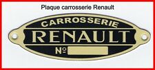 Plaque Carrosserie Renault
