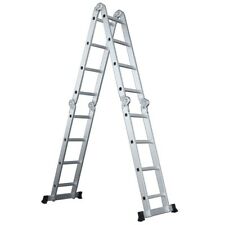 6 in 1 Multifunktionsleiter Aluleiter Vielzweckleiter Arbeitsgerüst Gelenkleiter