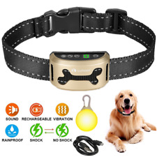 Collier Anti-aboiement de dressage LCD Display electrique Shock Chien étanche FR