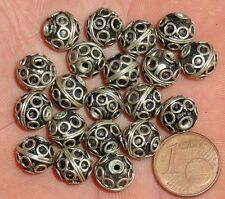 20 Perles Biconique 10mm Maroc Collier Bijou Moroccan Biconical Beads Necklace