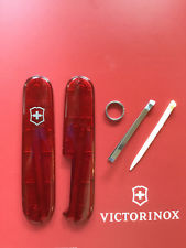 Victorinox Schalen rot transparent Ersatzteil schweizer Taschenmesser 91mm Set 