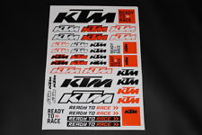 KTM Aufkleber Sticker Decal Bapperl Bomb Racing Cross GP Ready to Race EXE