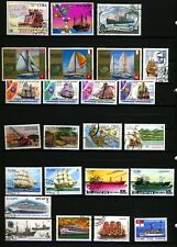 Sammlung Lot Briefmarken stamps Weltweit frisch gestempelt Motiv : Schiffe TOP