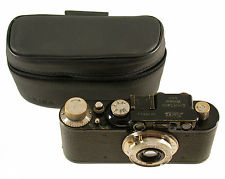 Original Leica Tasche Case Etui Leather Leder Black Chrome III II I Model C (7)