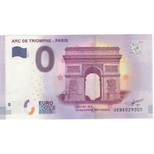 BILLET 0 EURO SOUVENIR TOURISTIQUE PARIS ARC DE TRIOMPHE  2018-2