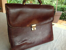 Ancien CARTABLE CUIR TEXIER sacoche serviette porte-documents VINTAGE