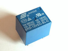 5x 12V Relais SRD-12VDC-SL-C | 250VAC 10A; 30VDC 10A | Leistungsrelais | 5 Stück