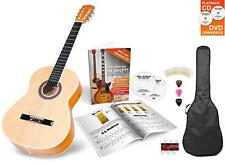 Guitarra Clasica Espanola Set Principiantes 4/4 Funda Cuerdas Afinador Plectros