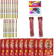 lot 100 pétards + 18 lances boules + 6 fumigènes + 24 fusées