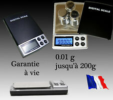 Balance électronique de précision 0.01gr à 200 gr Pèse de Poche Scale 0,01 0,01g