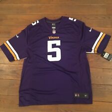 NIKE NFL MINNESOTA VIKINGS 5 TEDDY BRIDGEWATER XXL Violet Football Americain