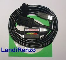 Landi-Renzo IGS,LSI-NSI,LC/LPG GPL CNG Diagnose Kabel USB INTERFACE +Softw./Anl.