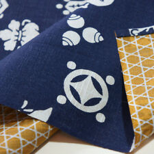 104cm zweiseitiges Furoshiki "Fuku-musubi" Schatz Dunkelblau - Goldbraun