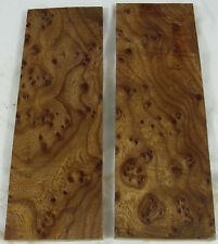 plaquette bloc loupe d'orme  ebenisterie coutellerie burl elm knife n°3