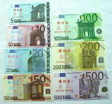 LOT SET SERIE 7 Billets EURO ECHANTILLON TEST NOTE CHINOIS SANS VALEUR 