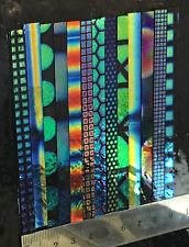 Dichroic Glass 90 COE Sizzle Stix/ Fire Stix 6mm X 10cm (4 Pieces)