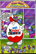 Ü--Ei-- Happy Hippos Fitness Club -- 1990 -- Werbeblatt--Kinder Überraschung-