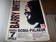 BARRY WHITE- POSTER TOUR ITALY       70 x 110