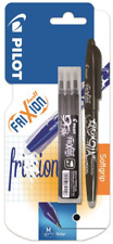 Pilot Frixion 0,7 STYLO + ETUI 3 RECHARGE NOIR ECRITURE LOT SET PACK PEN PRO NEW