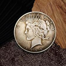 1934 Pièce commémorative en métal argenté dollar américain la déesse la paix Dov