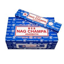 180g NAG CHAMPA Räucherstäbchen BLAU AGARBATHI 12 x 15g Räucherwerk  Nagchampa