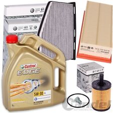 VW FILTERSET INSPEKTIONSPAKET+5W30 CASTROL 1.9+2.0 TDI TOURAN PASSAT 3C GOLF 5 6