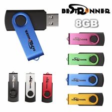 BESTRUNNER 8GO USB Clé 2.0 Mémoire Flash U Disque Lecteur Stick USB Rotatif