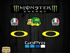 PEGATINA  AUTOCOLLANT ADESIVI STICKER DECAL ROSSI CASCO HELMET VISOR