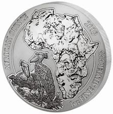 Ruanda Schuhschnabel 2019 1 OZ Unze Ounce Silber Silver Rwanda African Ounce 