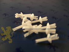 Jeu de 10 rivets 3,5 mm blancs de Bas de Marche Peugeot 104 204 304 404 504 604