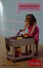LUNDBY™ 60.9049 stockholm Barbeque Grill Set für Puppenhaus in 1:18