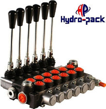 Hydraulikventil Handsteuerventil 40L Handhebelventil Monoblock 6 fach,inkl Hebel