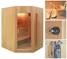 HOME DELUXE Sauna Saunakabine Elementsauna Heimsauna Massivholzsauna Harviaofen