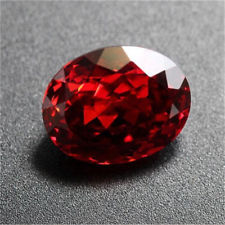 19.89CT Rubis Sang de Pigeon 13X18MM Diamant Rouge Ovale Synthèse Elégant