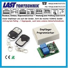 Programmer Basic-1, 433Mhz Funk Empfänger, Taster-Schalter m.1 St.2-Kanal Sender