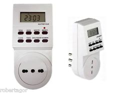 PRESA ELETTRICA 230 V TEMPORIZZATA CON TIMER SETTIMANALE E 24 ORE PROGRAMMABILE