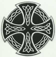 ECUSSON PATCH PATCHE THERMOCOLLANT CROIX CELTIQUE DIAMETRE 8 CMS