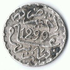 Marokko , Maroc , Morocco 1/2 Dirham 1299 AH Silber Münze Coin Maulay ALHASAN I