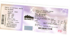 TICKET CONCERT COLLECTOR Paul McCartney paris arena la defense 28-11-2018
