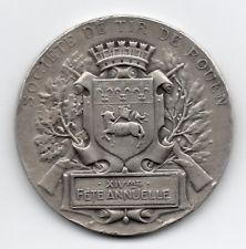 MEDAILLE ARGENT  XXI E CONCOURS NATIONAL ET INTERNATIONAL DE TIR ROUEN 1914  !