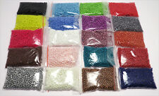 Lot 32000 Perles de Rocaille 20 Couleurs 2mm en Verre Opaque