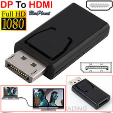 Display Port DP Male To HDMI Female Flat Adapter Converter For PC Laptop